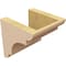 Ekena Millwork 6"W x 6"D x 6"H Wide New Brighton Rough Cedar Woodgrain TimberThane Corbel, Primed Tan CORUR06X06X06NEBRCPR - alternate 5